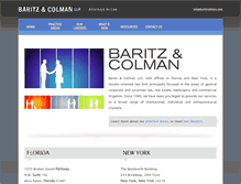 Tablet Screenshot of baritzcolman.com